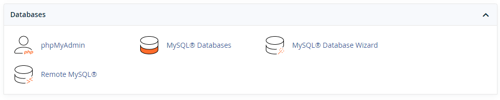 Cpanel MySQL Databases