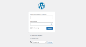 WordPress inloggen